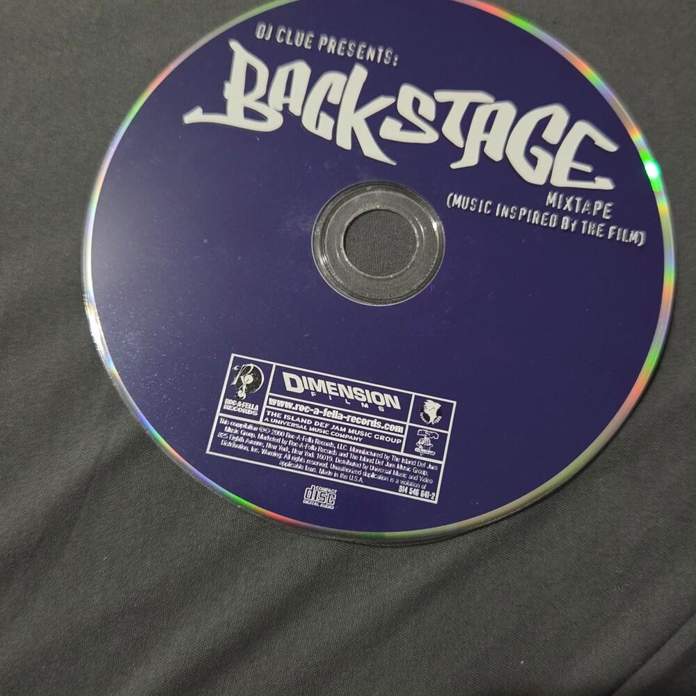 Vtg 2000 DJ Clue Presents: Backstage Mixtape Movie Soundtrack CD